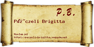 Péczeli Brigitta névjegykártya